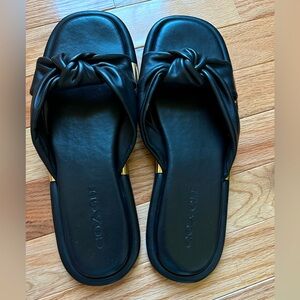 Coach sandals, size 91/2, color black